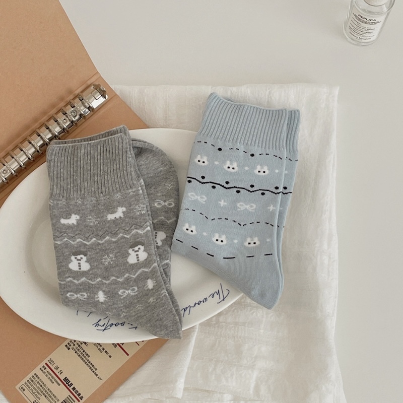 《11164》排列組合6色可愛風短襪