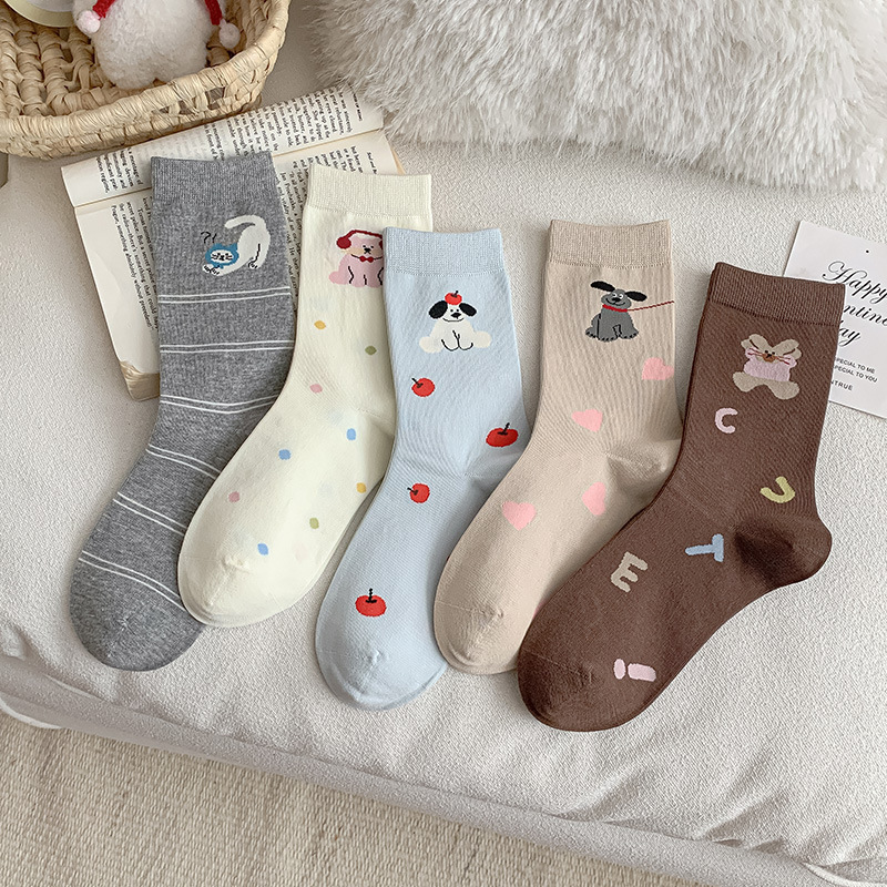 《11167》超可愛狗狗貓貓短襪