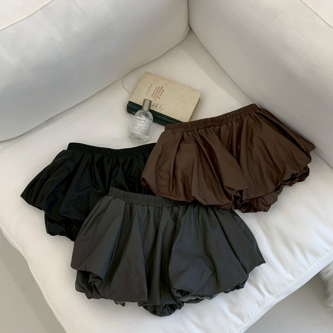 布拉安妮 皮質澎澎花苞短褲