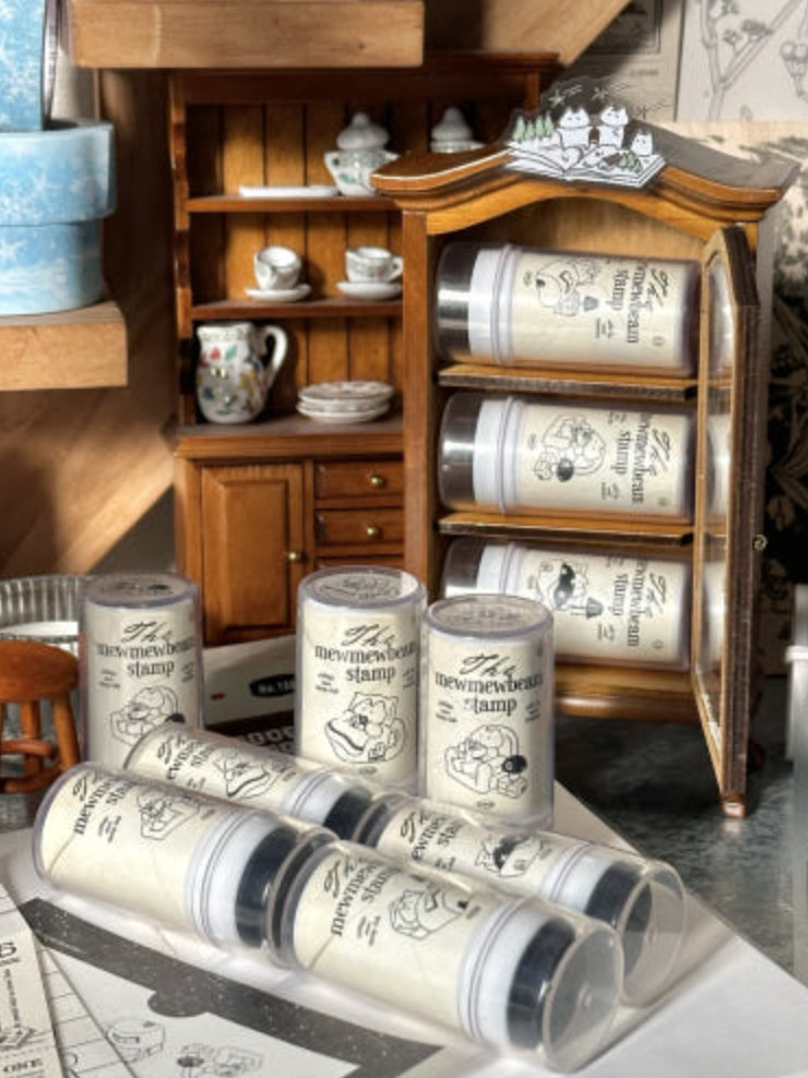 Mewmewbeam｜貓貓復古墨水印章 Ver.4（共四種）