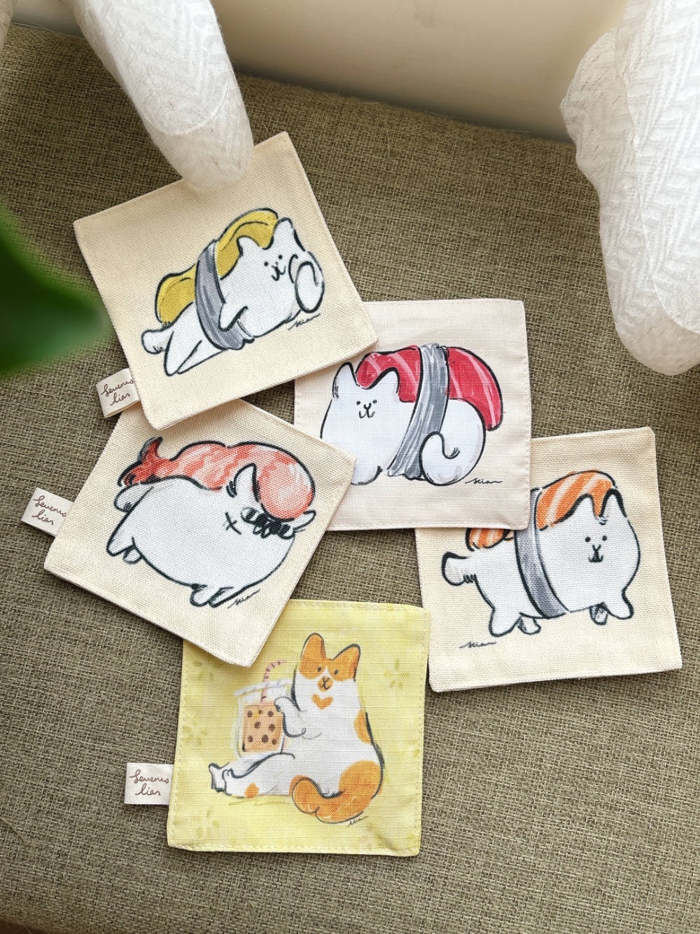 里恩太太．布杯墊 共五款