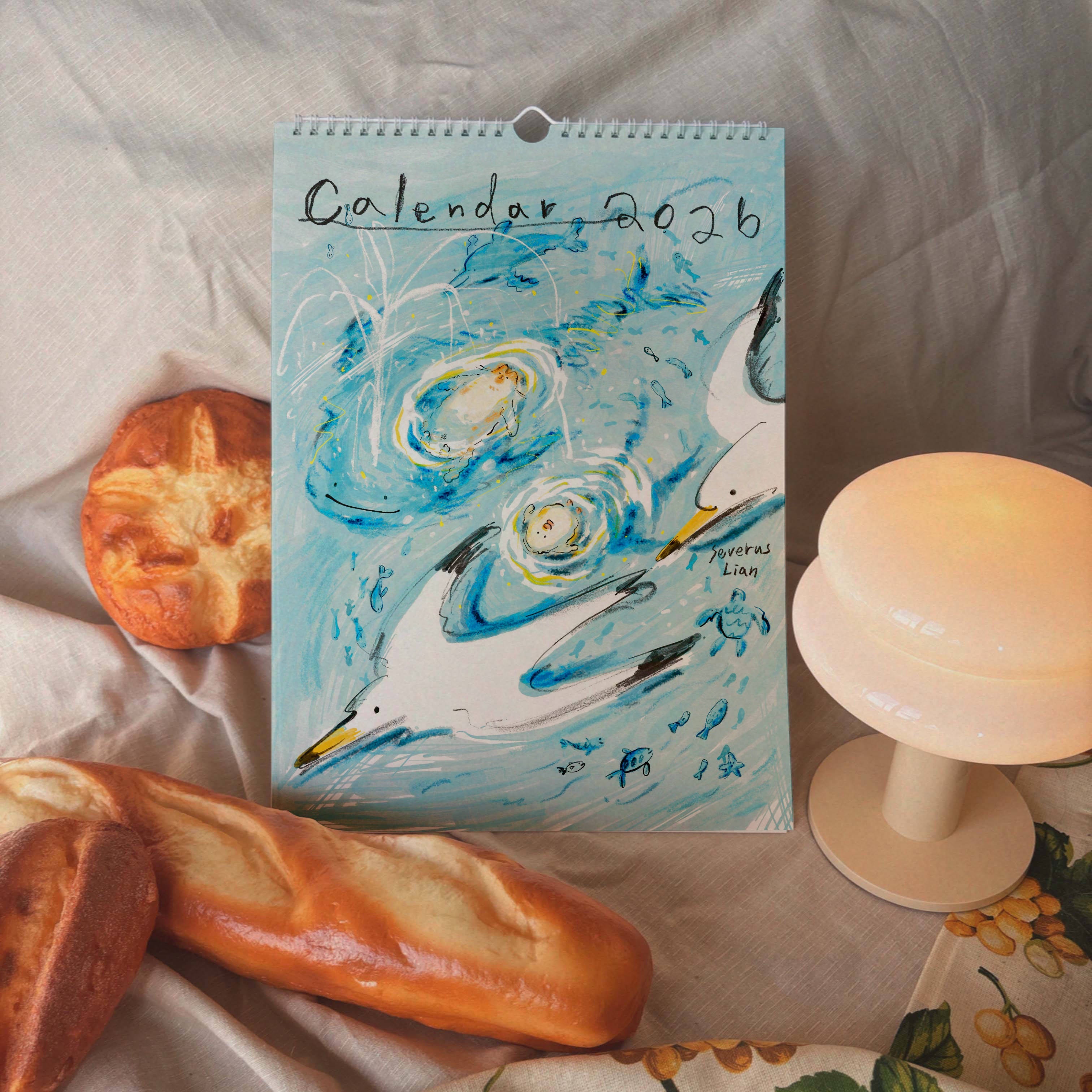 里恩太太．2026插畫月掛曆