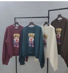 KE1743  -OS0023 熊仔衛衣 胸50，長21