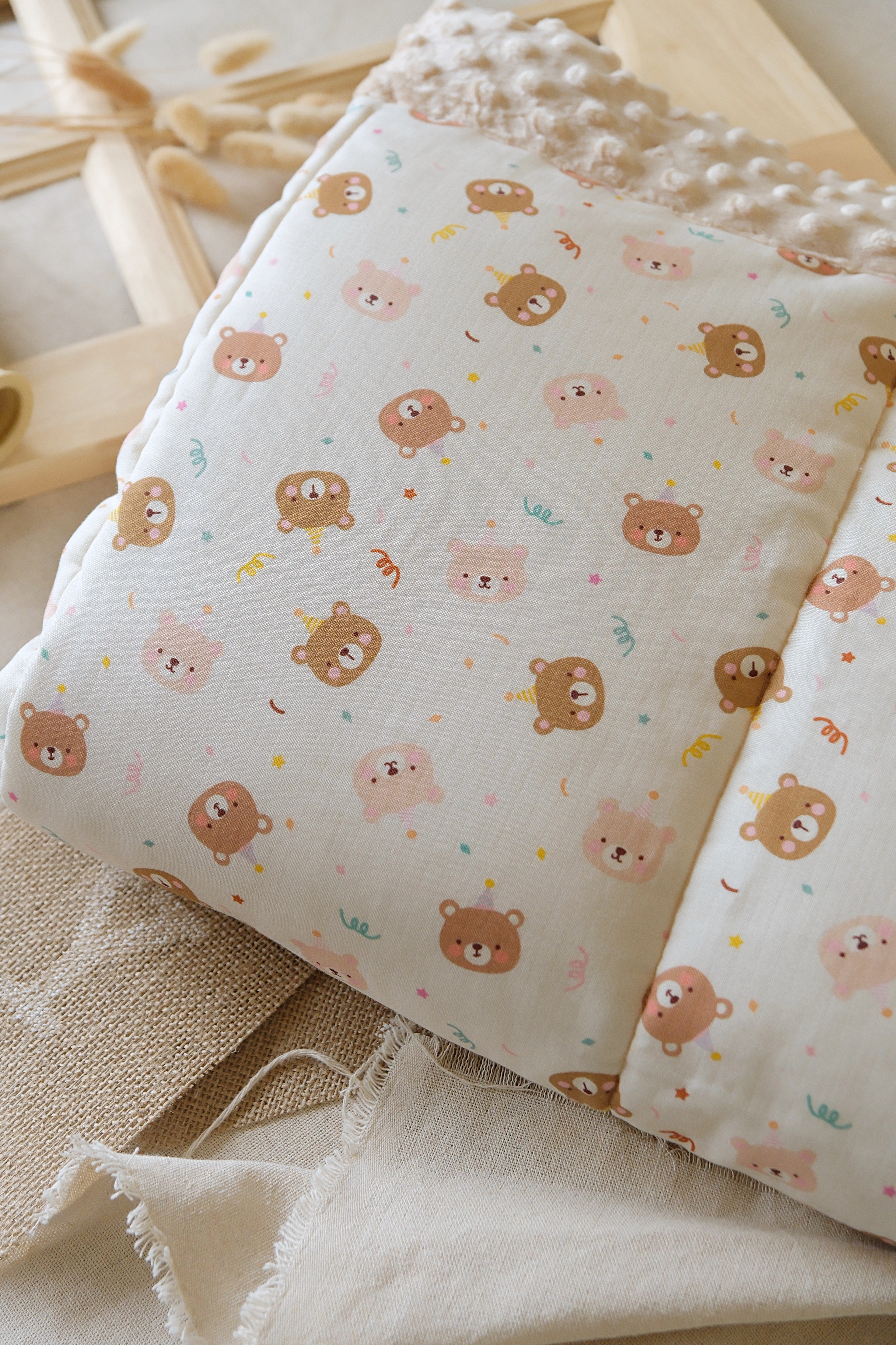 Hi Y.P store-柔暖舒眠毯-獨家設計款-派對小熊