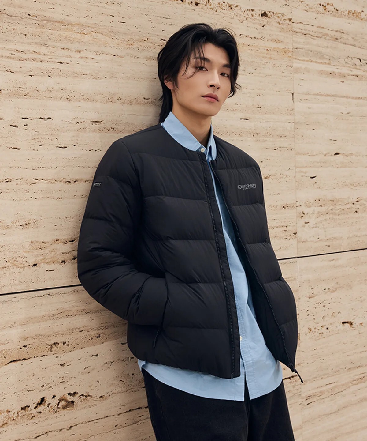 【OWN】Discovery 輕羽絨 U領 鵝絨 填充 外套 石墨烯 成人 黑色 深灰 卡其