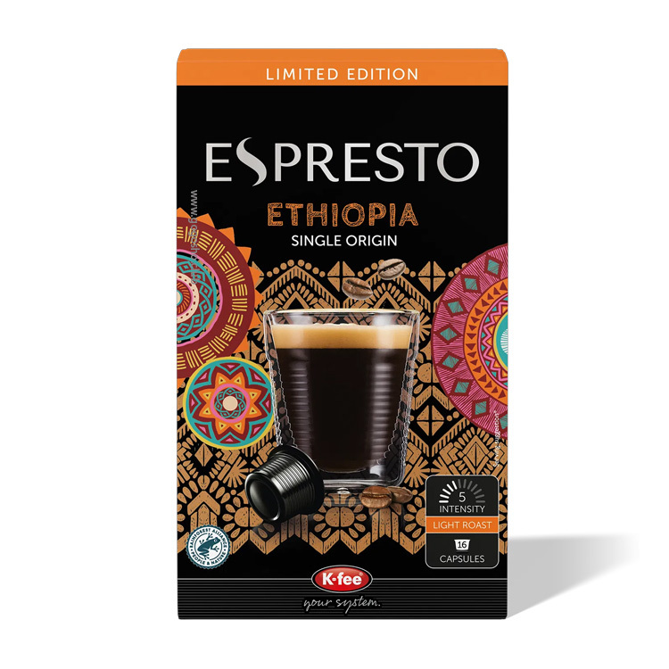 ESPRESTO 埃塞俄比亞單品咖啡 K-fee 膠囊 (16杯裝)