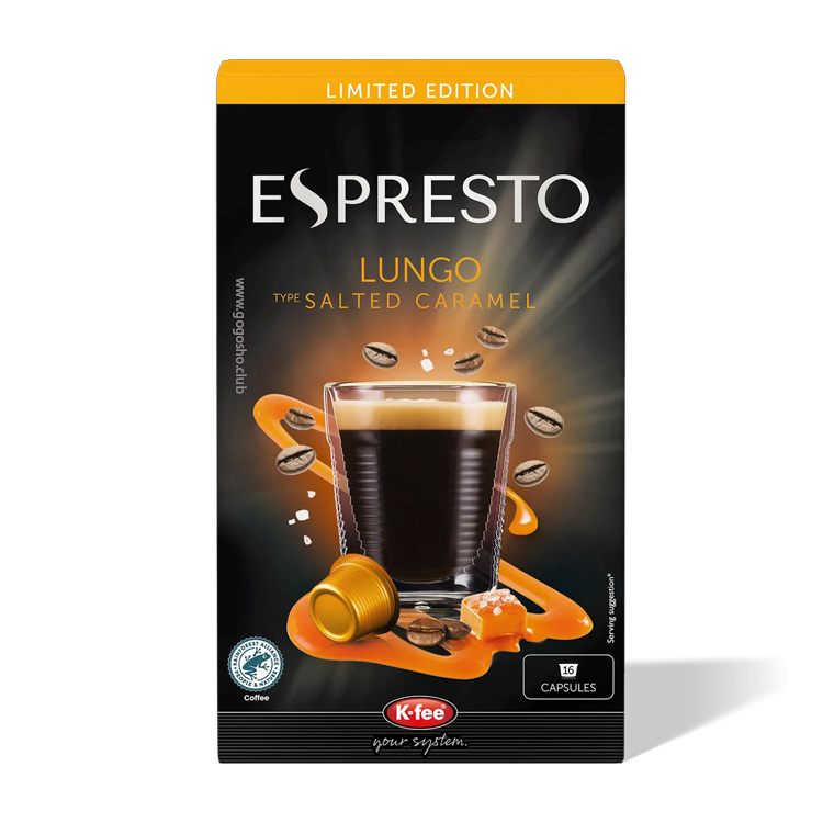 ESPRESTO 鹹焦糖 Lungo 咖啡 K-fee 膠囊（16 杯）
