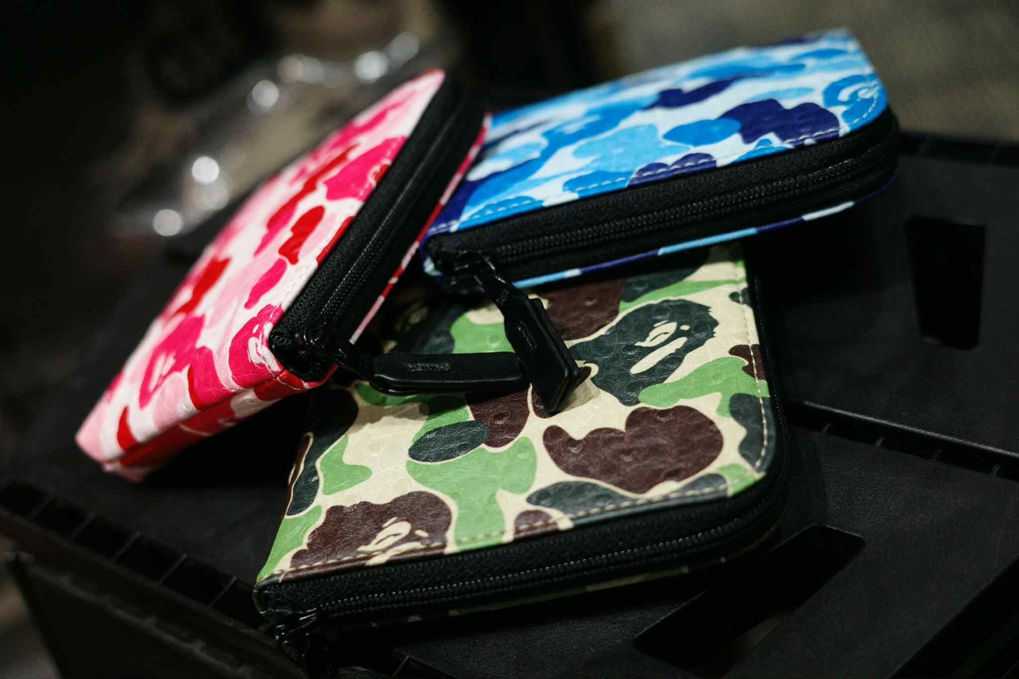 BAPE 迷彩 卡夾 皮夾 拉鍊 錢包 ABC CAMO MINI ZIPPED WALLET 1L80190013