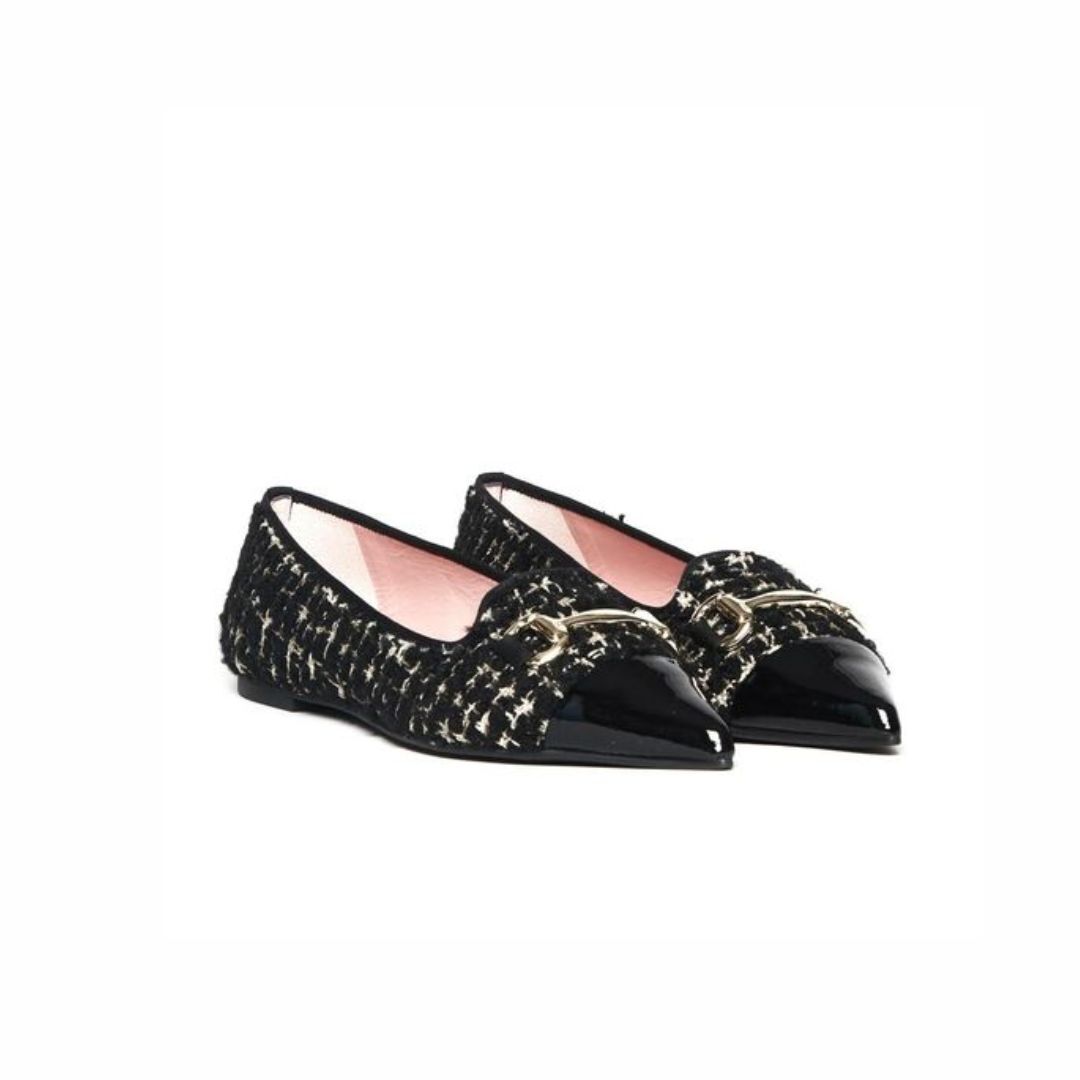 1PB0109-055 [PRETTY BALLERINAS] Loafers Shoes Black #51623_A (BR)