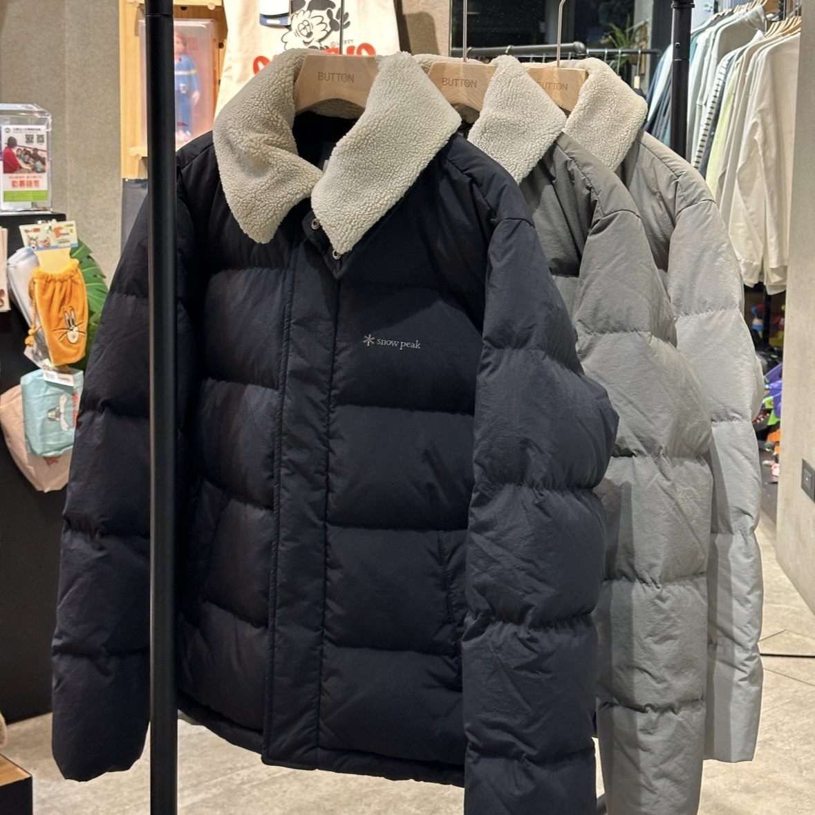 【現貨】snow peak Collar Boucle Neck Heavy Down Jacket 男款 羊毛領 羽絨外套 領子可拆 S25WMGDJ56