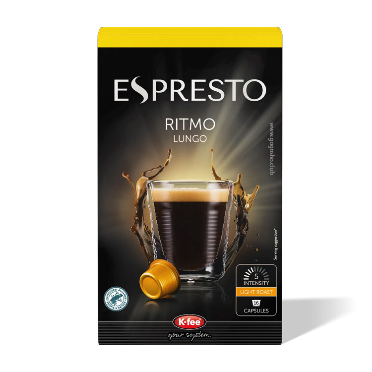 ESPRESTO Ritmo Lungo 咖啡 K-fee 膠囊 (16杯裝) 黃金烘培