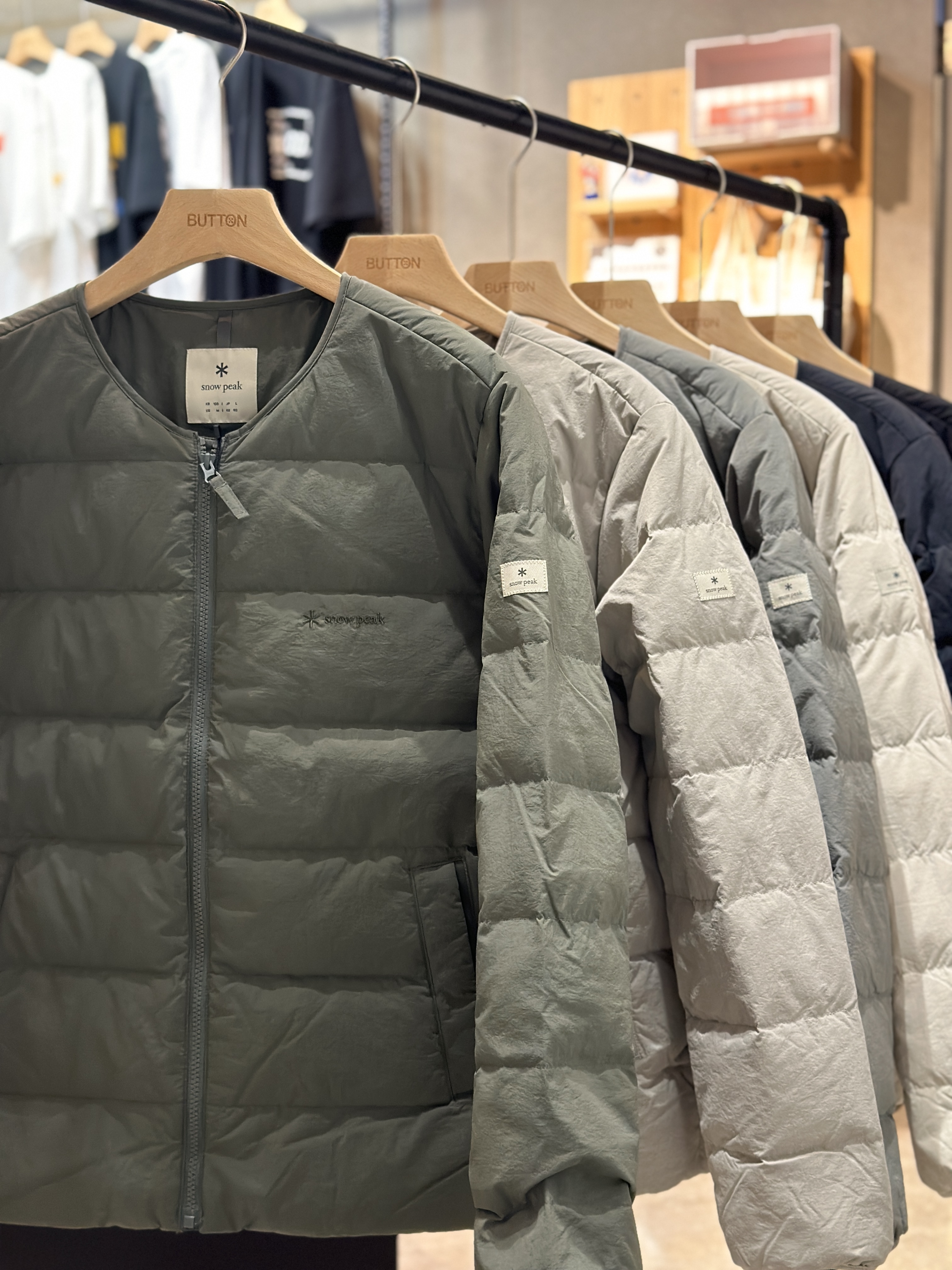 【現貨】snow peak Land Light Down Jacket 無領式 輕羽絨外套 BTS 金泰亨同款 S25WMGDJ60