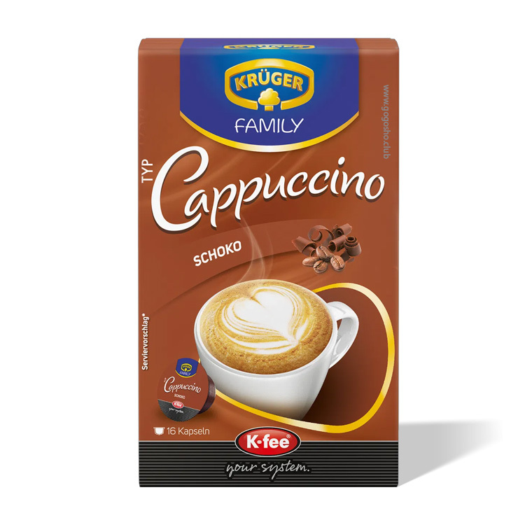 KRÜGER Cappuccino Chocolate K-fee 膠囊 (16杯裝)