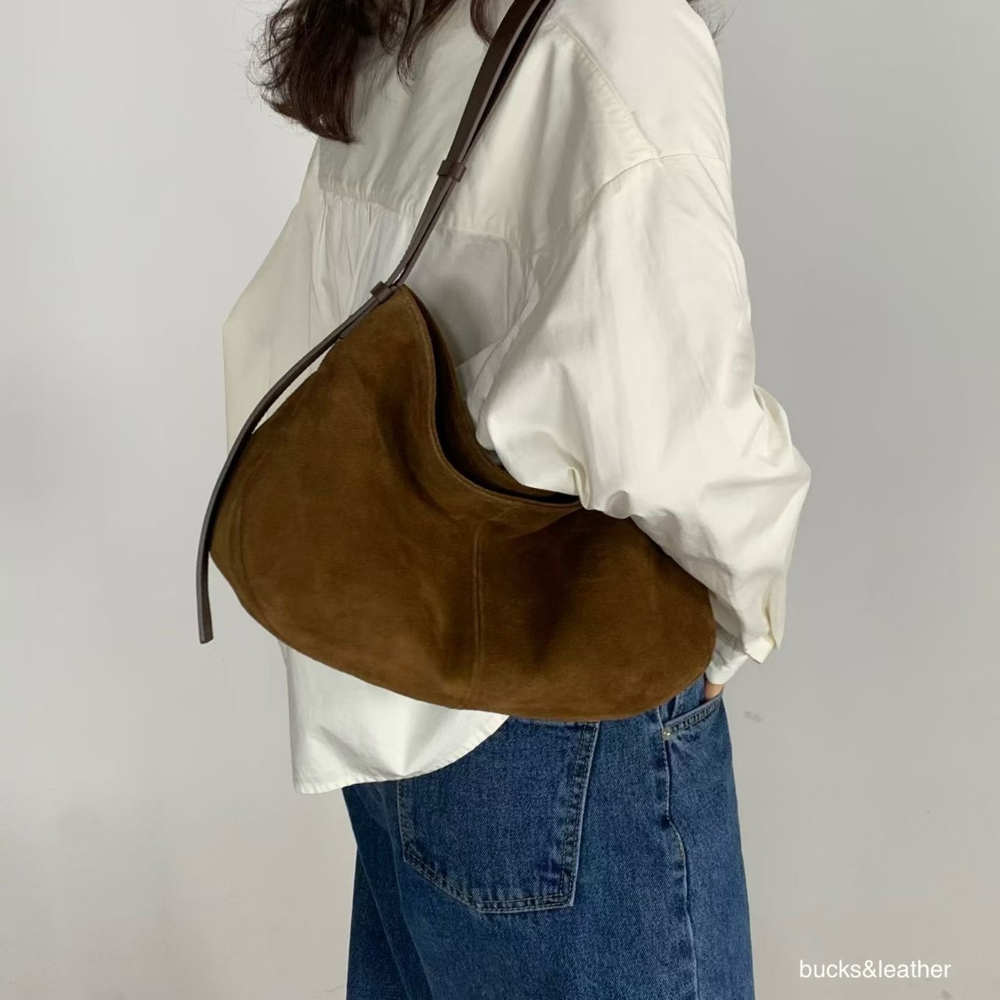 25FW 韓國🇰🇷法式皮塔包 羊皮/麂皮