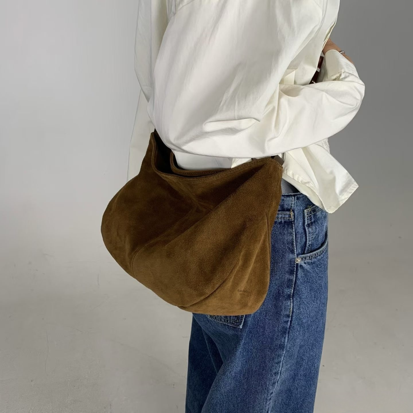 25FW 韓國🇰🇷法式皮塔包 羊皮/麂皮