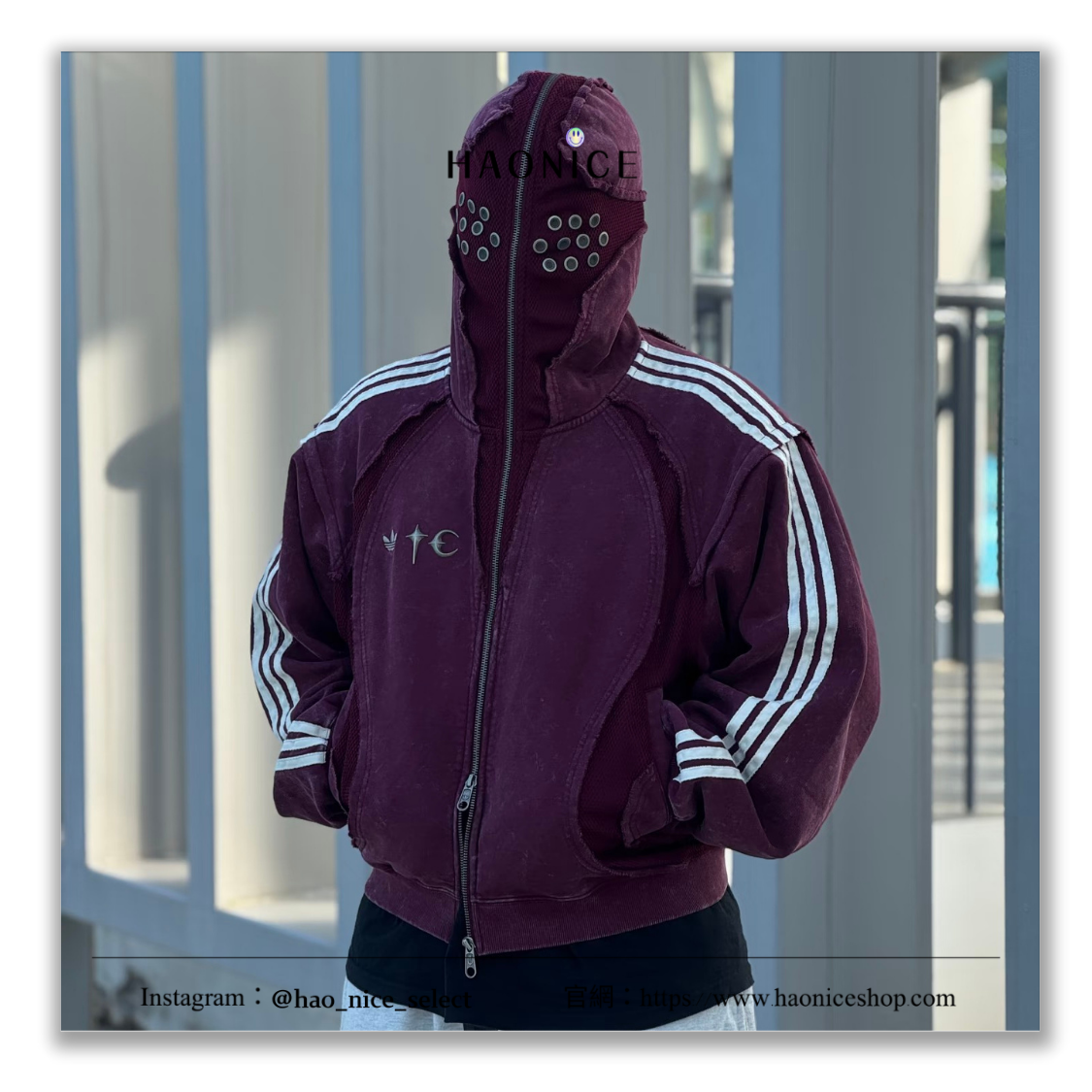 【HAO NICE】潮流天花板⚡️THUG CLUB x Adidas聯名🔥星月 三槓 袖子可拆卸 長袖運動外套 連帽外套