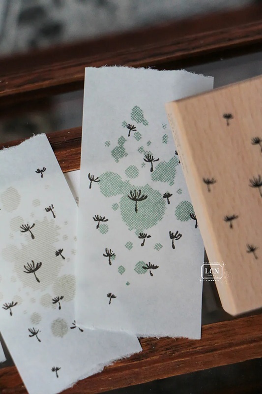 吉 LCN．小星星 / 浦公英 / 滿天星 / 手寫字母 / 手寫數字 實木印章