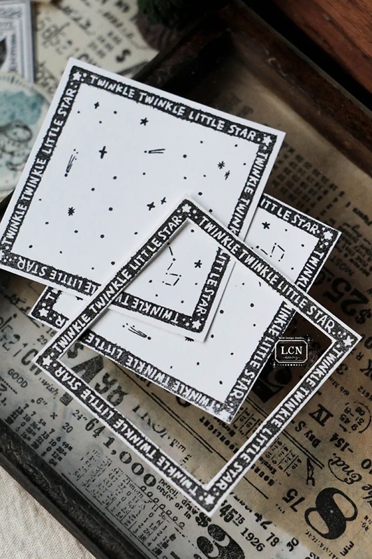 吉 LCN．小星星 / 浦公英 / 滿天星 / 手寫字母 / 手寫數字 實木印章