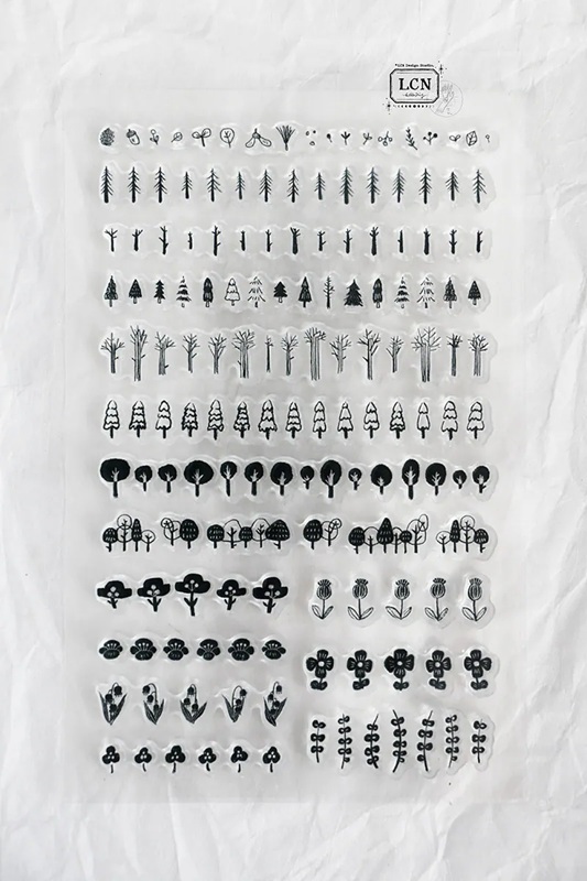 吉 LCN．樹與花 水晶印章