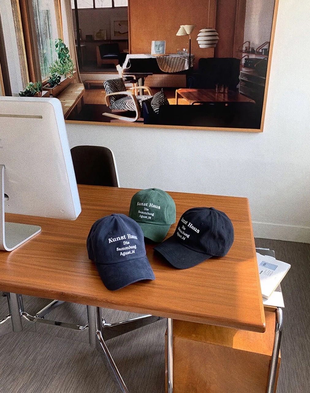 🇰🇷 DUMARO Kunst Haus Cotton Ball Cap 刺繡字樣 棒球帽 老帽 aespa Karina同款 劉知珉 / 預購