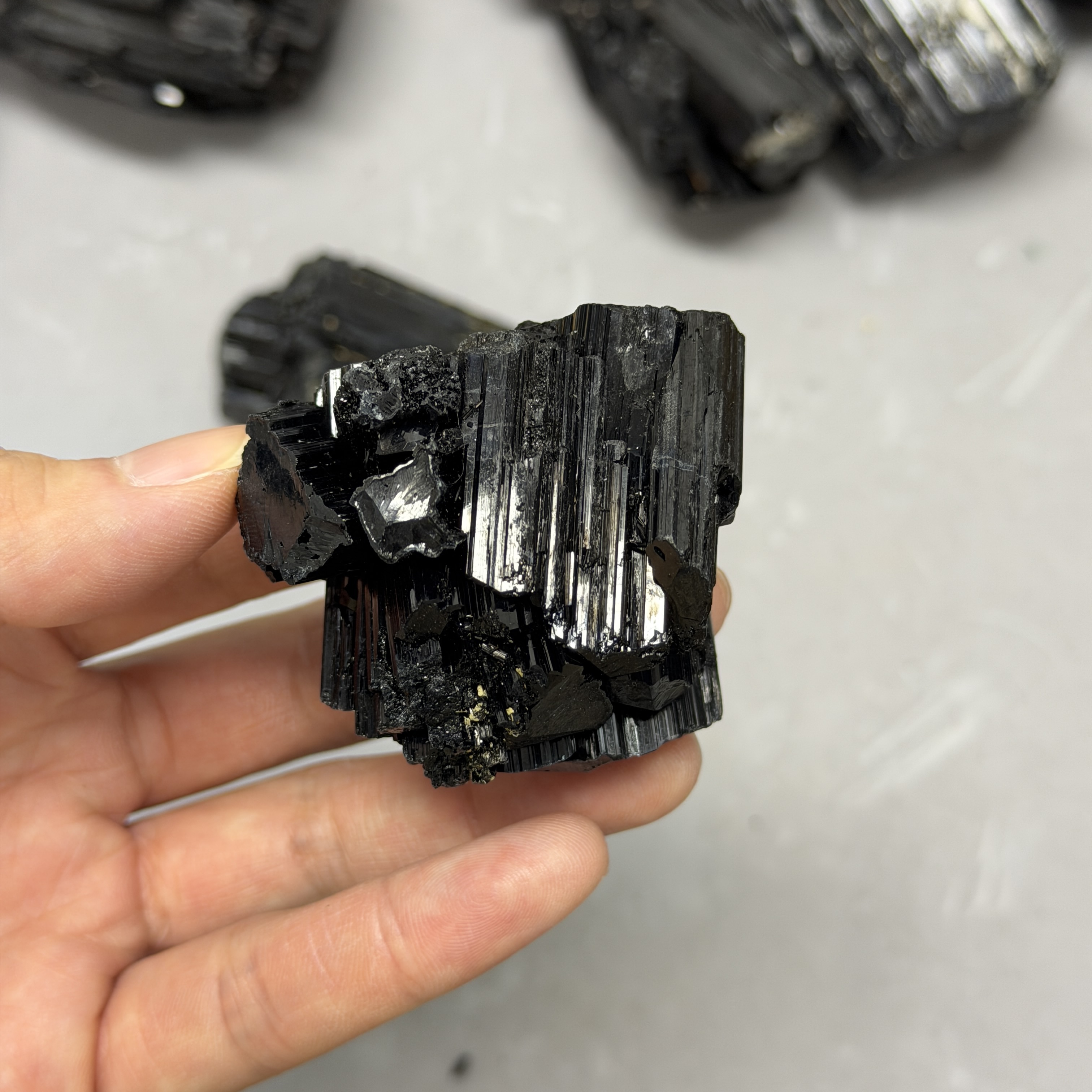 收藏品黑碧璽/電氣石礦標 TRR1764