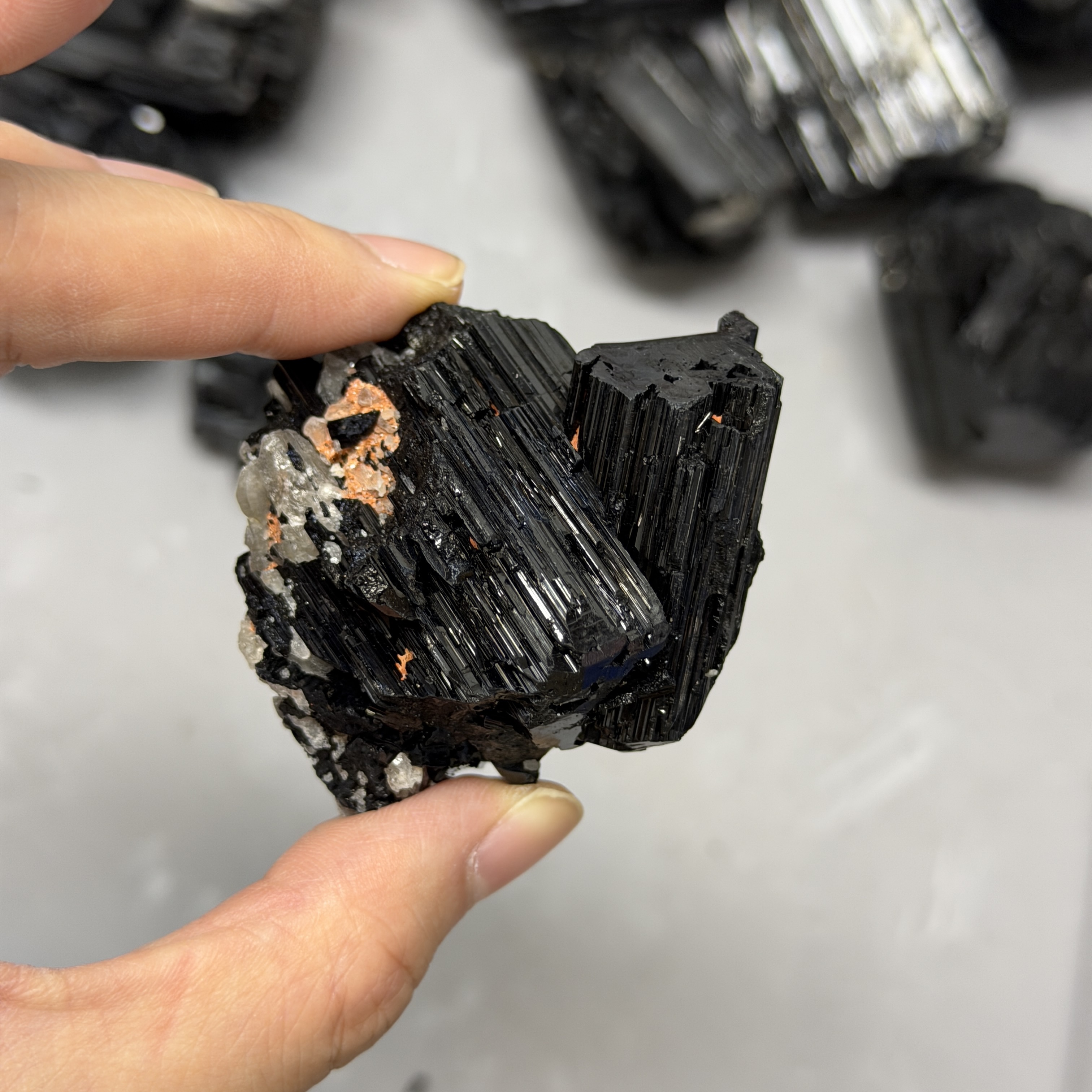 收藏品黑碧璽/電氣石礦標 TRR1762