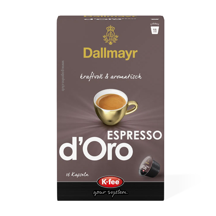 Dallmayr Espresso d'Oro 咖啡 K-fee 膠囊 (16杯裝) 深度烘培