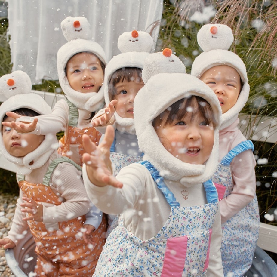 【現貨】設計師 AM 手工雪人帽