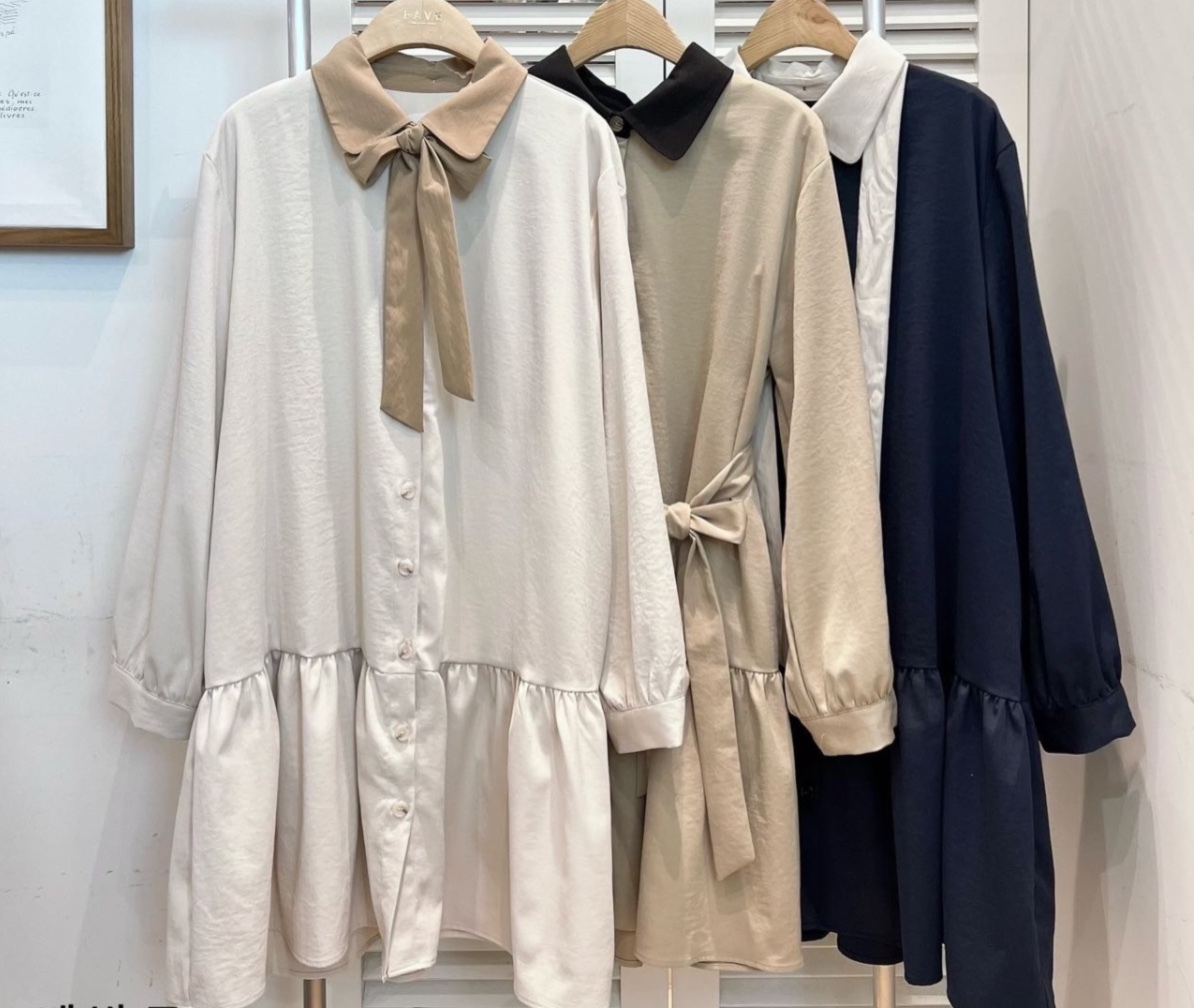 LUXE 娃娃衫連衣裙外套長袖（K11 FA832）