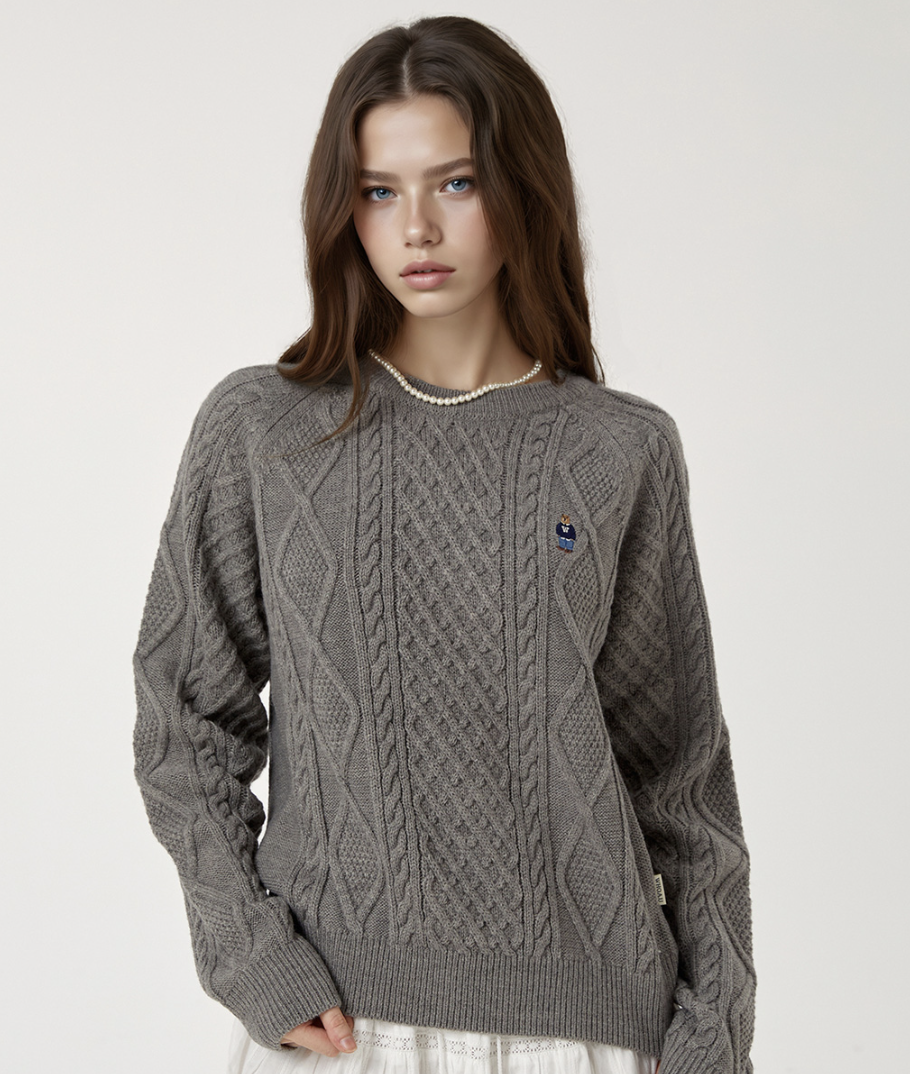 【現貨】【WHOAU】Steve Aran Cable Sweater(F)