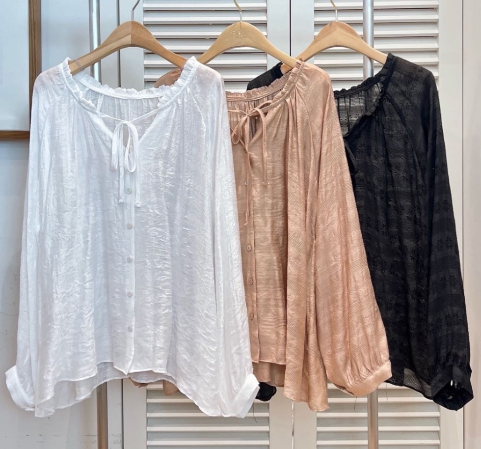 LUXE 甜美蝴蝶結罩衫（K11 FA837）