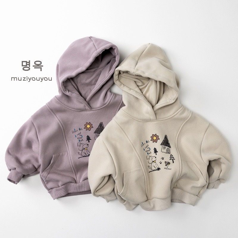 現貨110｜小狗狗塗鴉家帽踢 ᝰ   ＊內刷毛