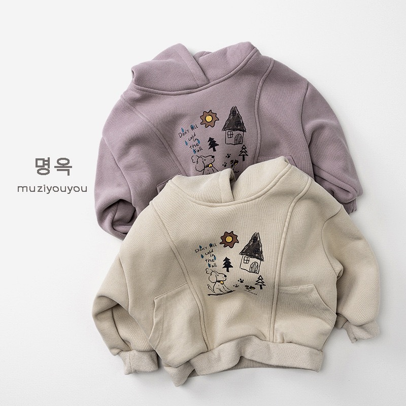 現貨110｜小狗狗塗鴉家帽踢 ᝰ   ＊內刷毛