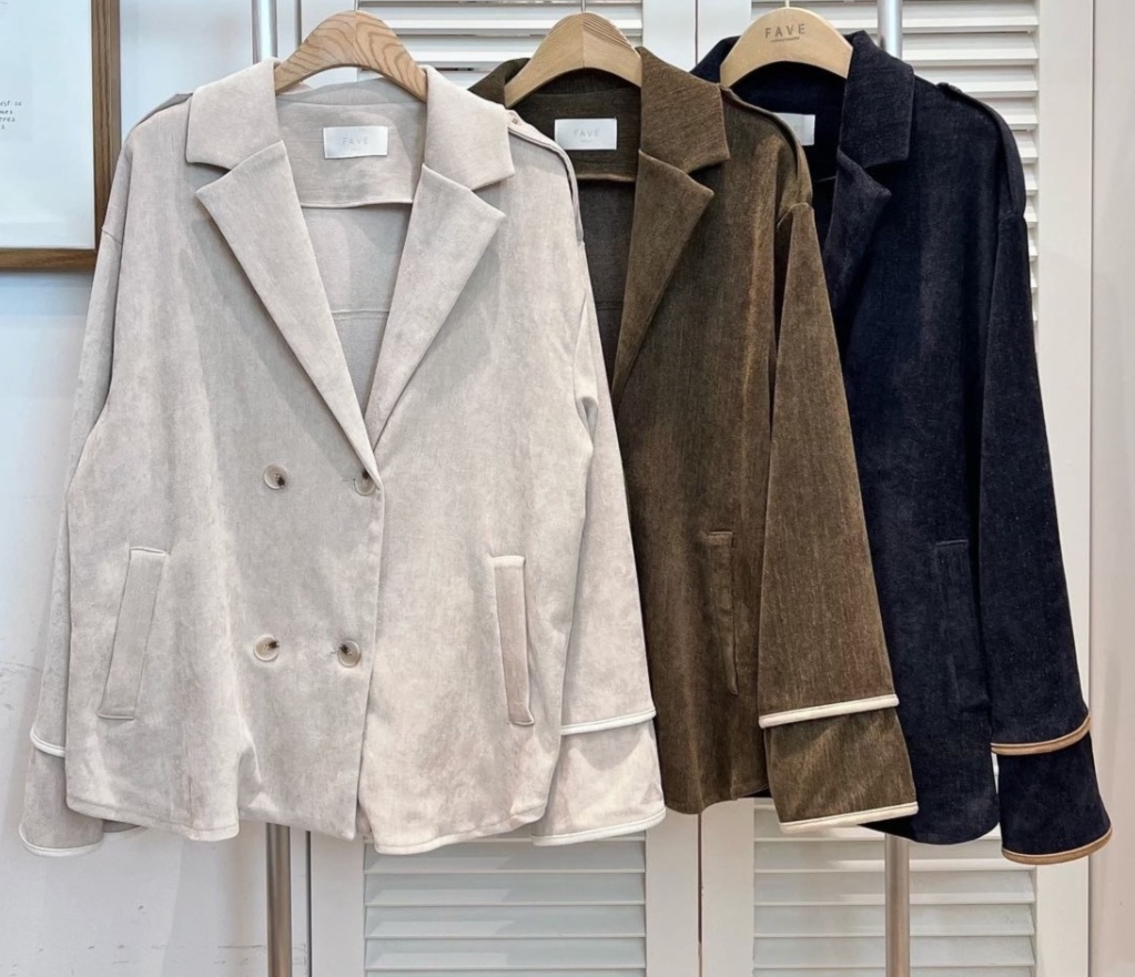 LUXE 短款大衣風衣外套（K11 FA849）