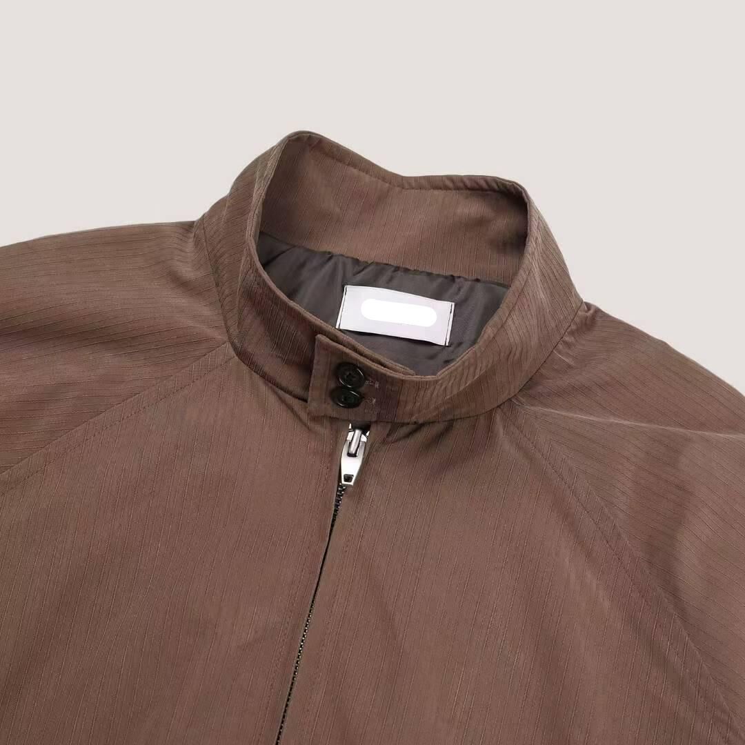 淨色企領拉鍊外套 JK2697