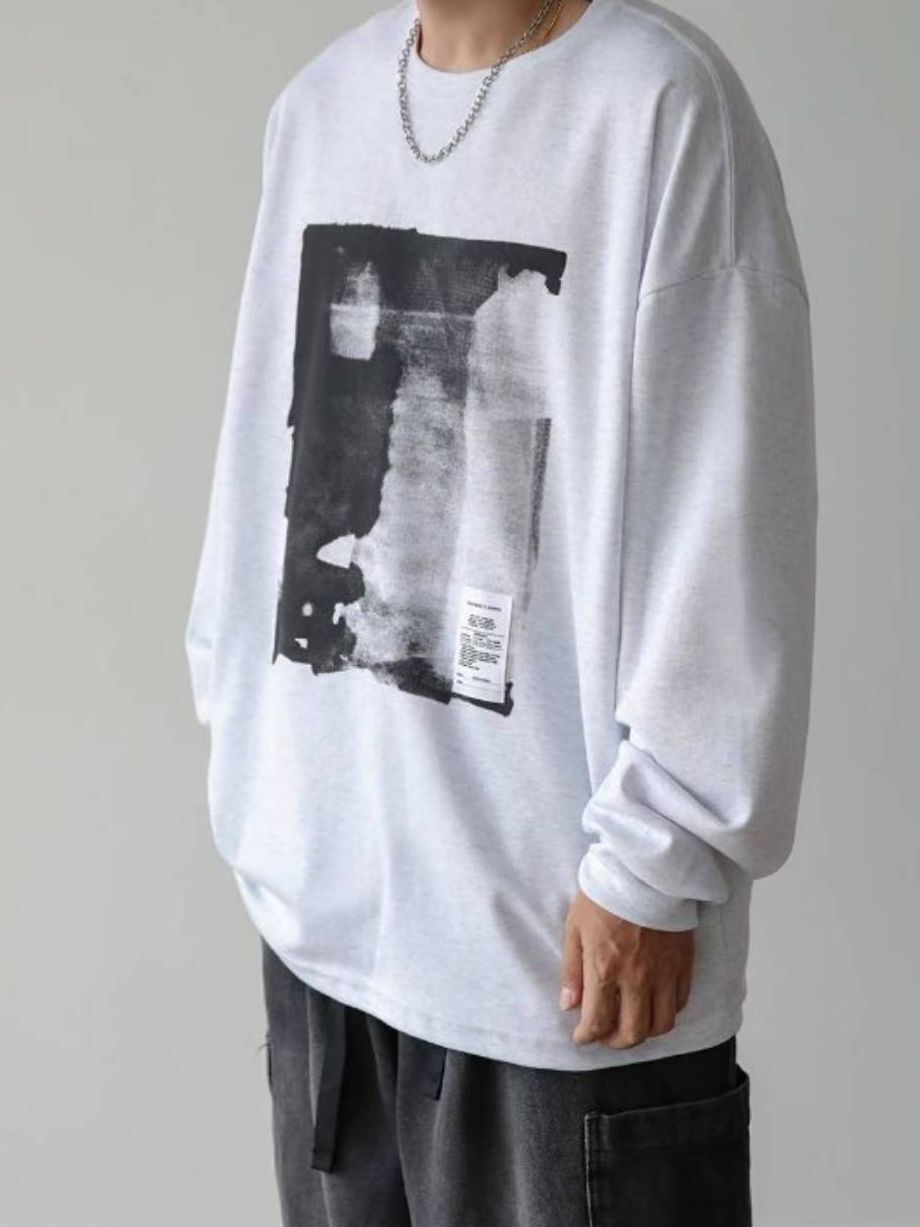 OverSize圖案長袖衫 T5828