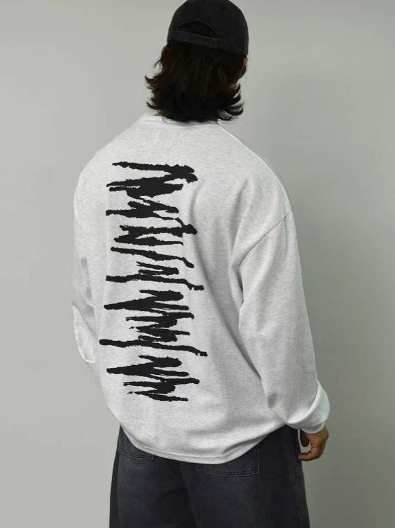 OverSize圖案長袖衫 T5829