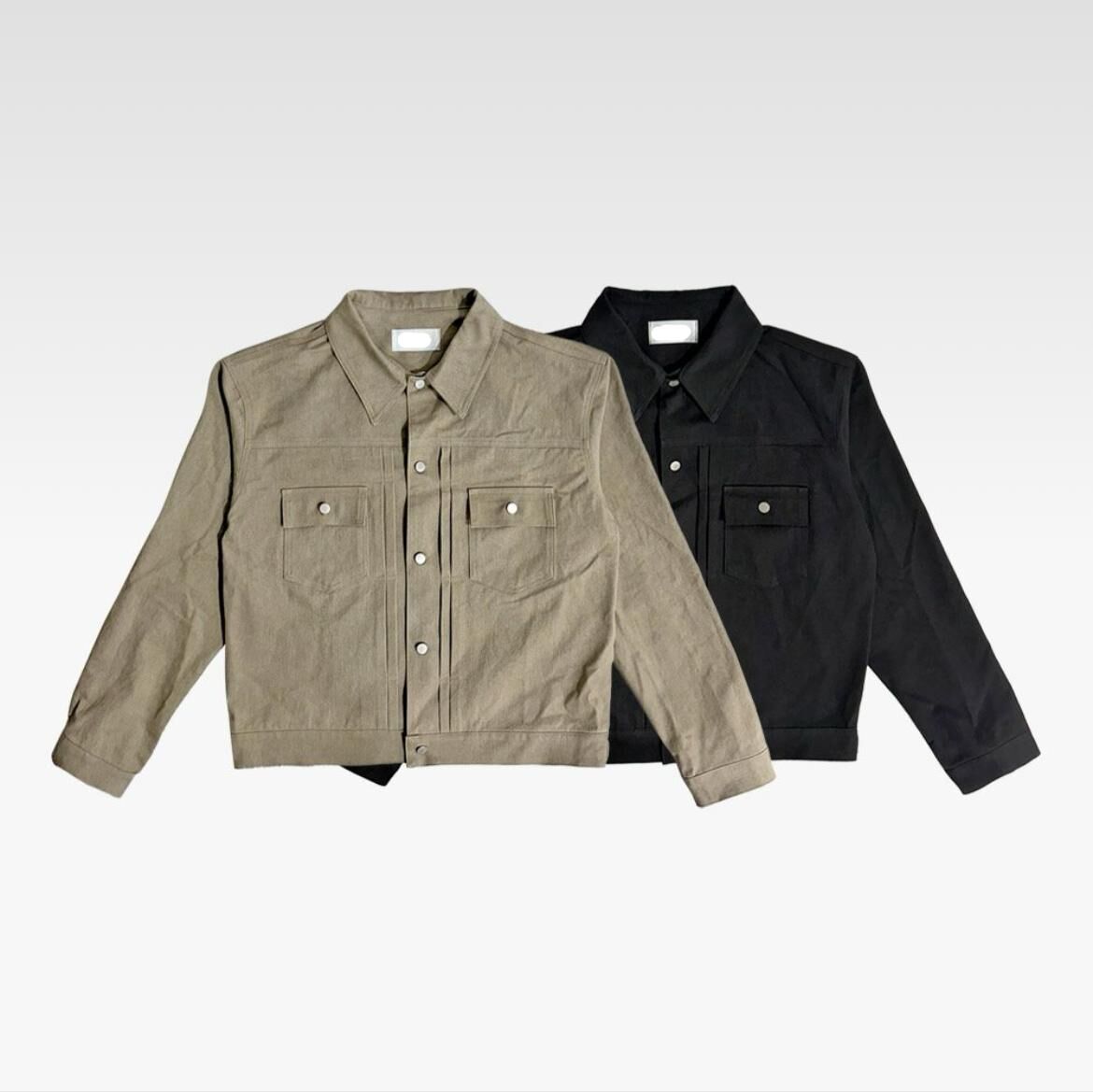 淨色反領開胸外套 JK2694