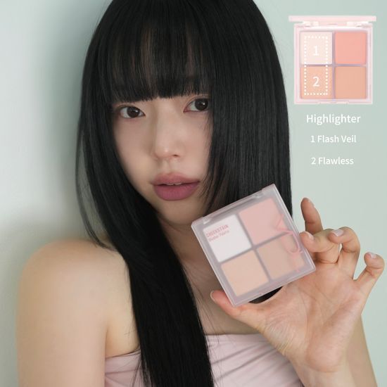 VDL 柔光定妝胭脂高光盤【2款色號】