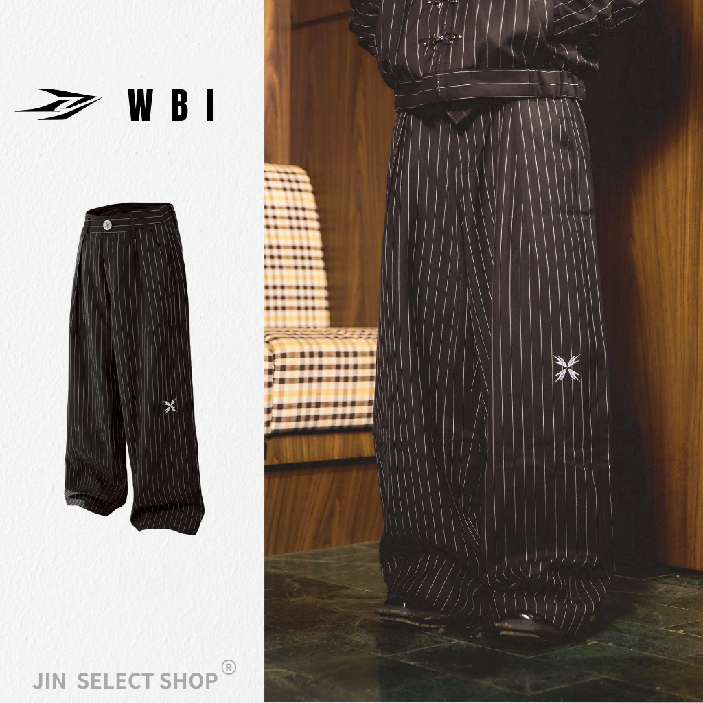 WBI 25SS Mission Dispatch-栖 / WSH-02 條紋打摺西裝長褲