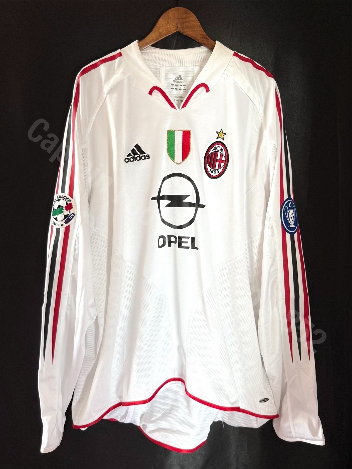 (Match Issue) AC Milan 2004-2005 Adidas L/S Away Match Issue Shirt #22 KAKA