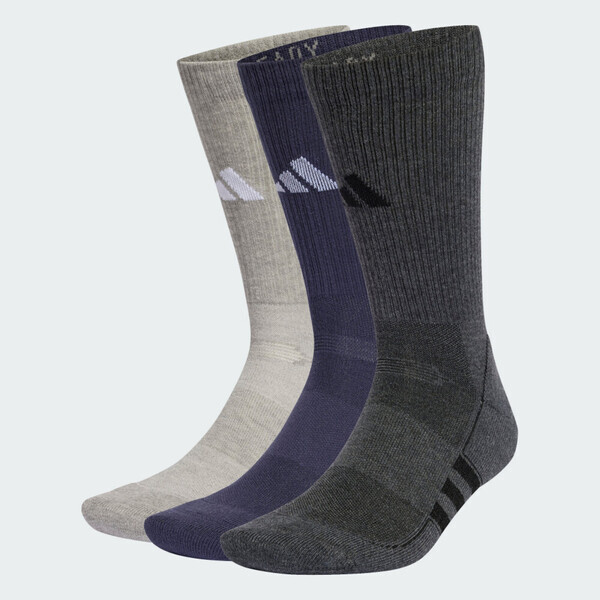 Adidas 愛迪達 Prf Cush Crew3p IY7763 男女 中筒襪 運動襪 3雙入 灰 深藍