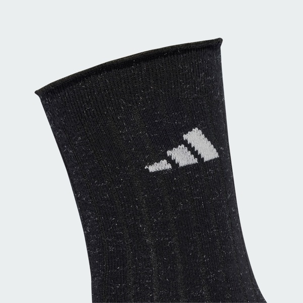Adidas 愛迪達 Glow Sock 2pp JX5726 男女 中筒襪 運動襪 2雙入 黑 白