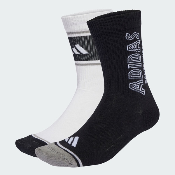 Adidas 愛迪達 Crw Spwblock 2p JZ8002 男女 中筒襪 運動襪 2雙入 黑 白
