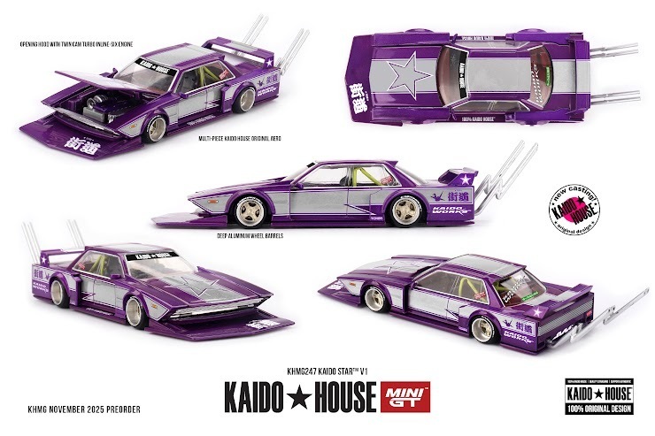 PO-$135 * MINI GT * 1:64 KAIDO HOUSE KHMG247 KAIDO STAR V1