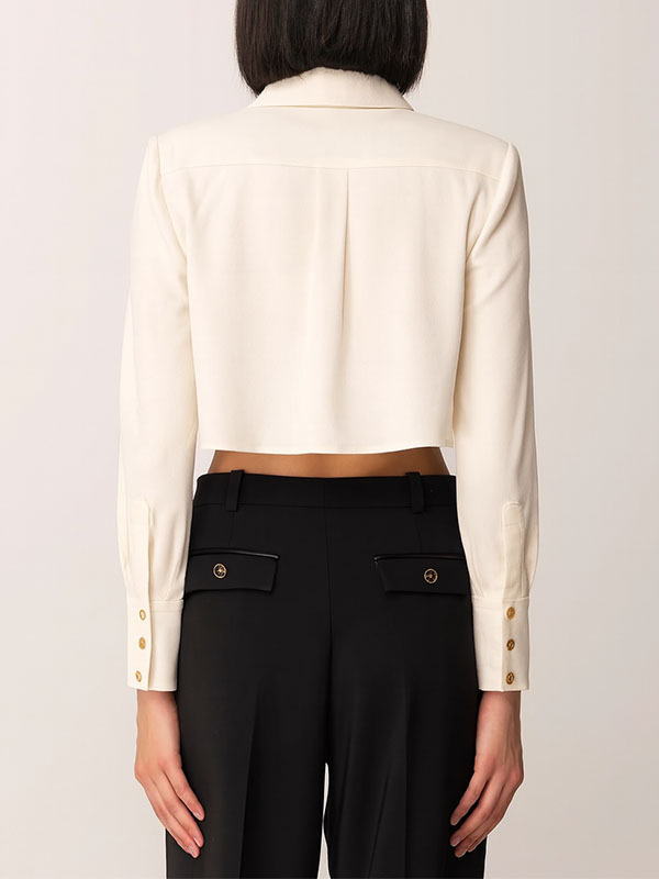 Elisabetta Franchi 金釦短版襯衫