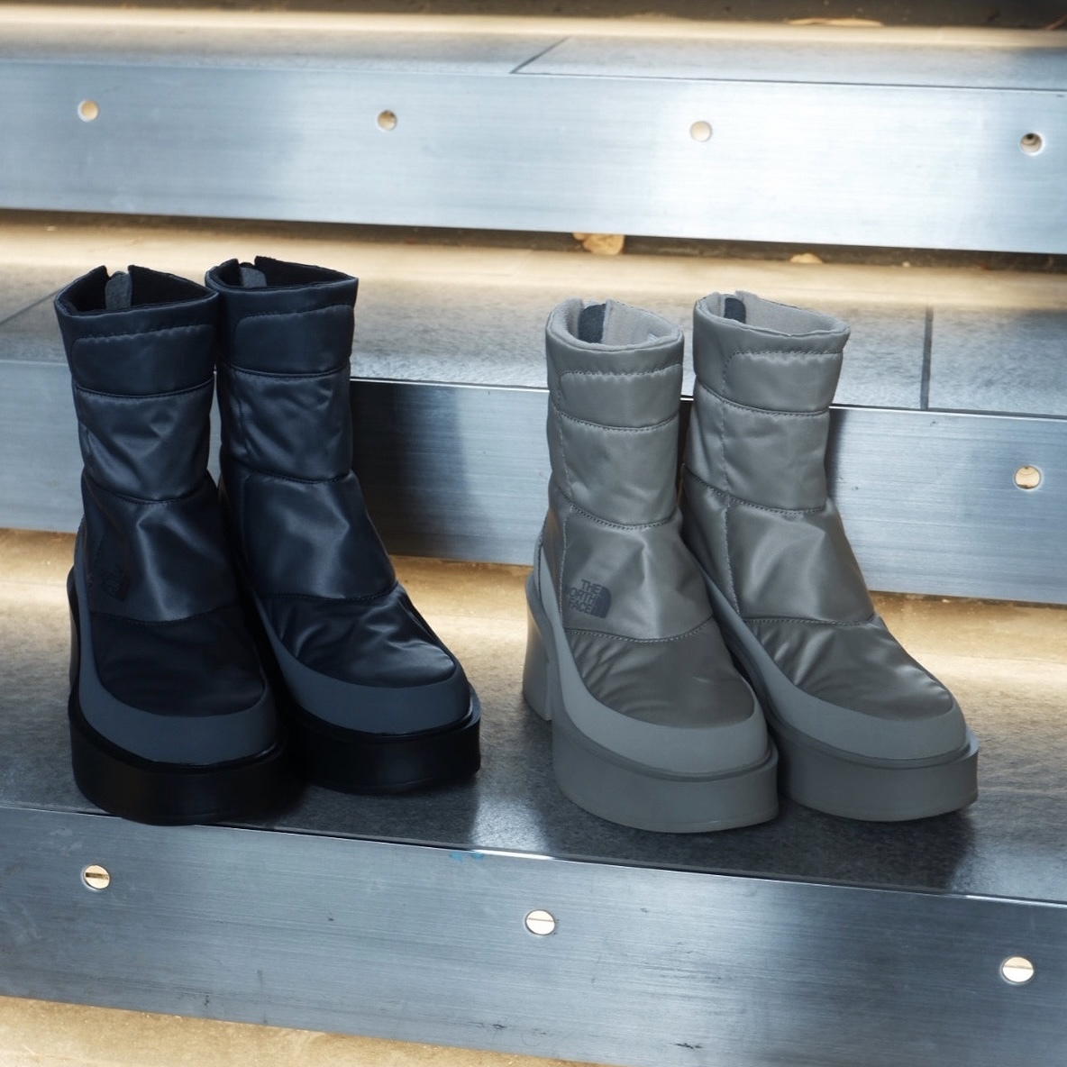 預購┃日本 TNF 女鞋 W KALMIA NUPTSEBOOTS WP SE 緞面 厚底 高跟 保暖 防潑水 拉鍊 長靴