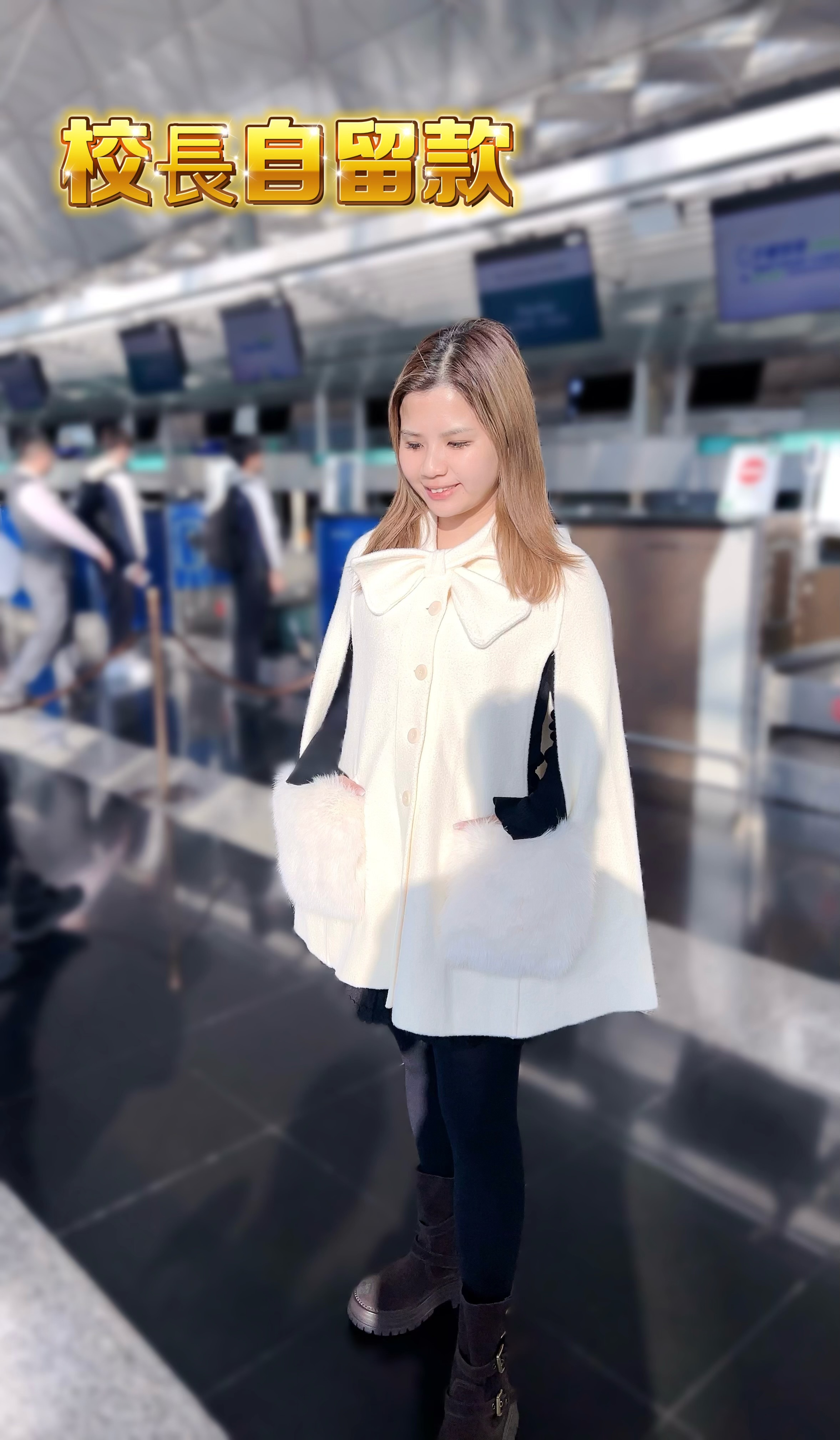 VY01  韓國蝴蝶結毛毛  胸50 長30 原價  $599  人氣王校長自留款❤️