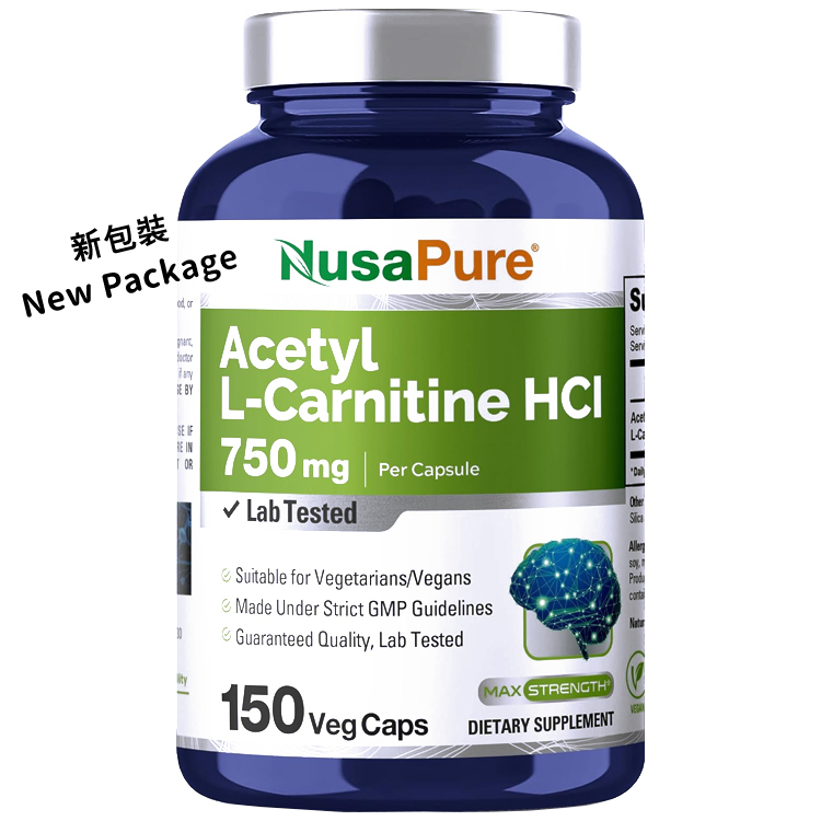 acetyl l-carnitine 中文 美國NusaPure 乙醯肉鹼750毫克150粒素食膠囊|香港旺角門市選購