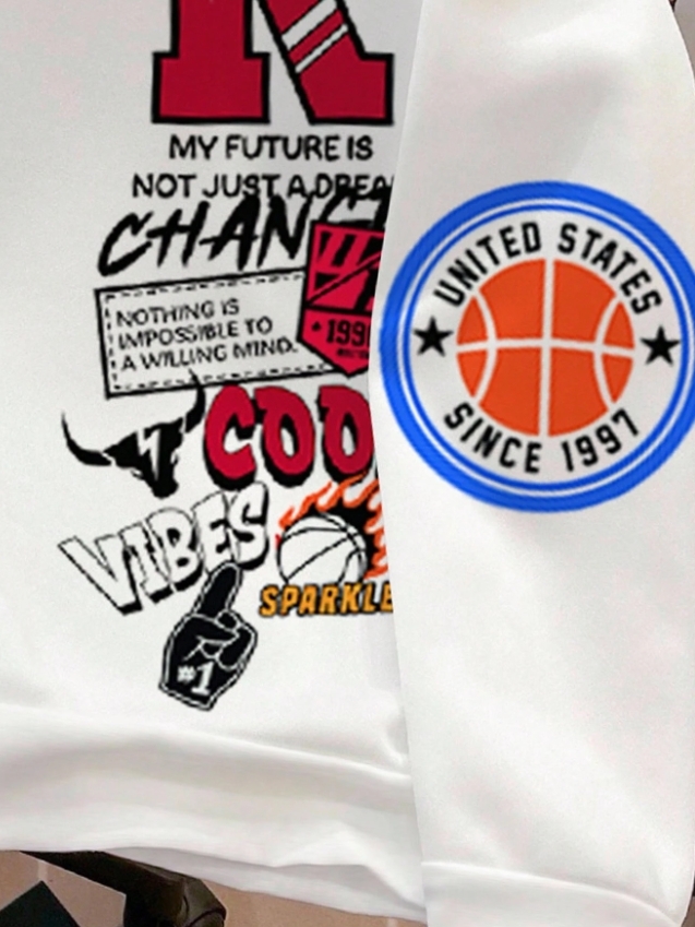 KADMAX大尺碼-大碼潮流兔子圖案帽TEE〈KSMS2622〉